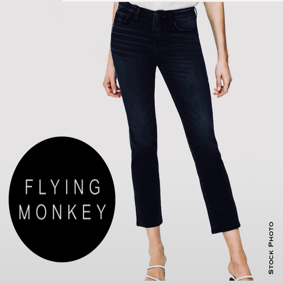 FLYING MONKEY Ankle Cropped/Capri-Length Black Jeans (29) - Picture 1 of 16